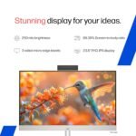 HP All-in-One, AMD Ryzen 7 7730U (16GB DDR4, 512GB SSD) IPS, Three-Sided, Micro-Edge, Anti-Glare, FHD, 23.8''(60.5 cm), Win 11 Home, Office 24, 5.27kg, FHD IR Camera, 24-cr0023in - Image 3