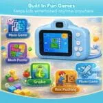 Toy Imagine Kids Digital Camera Toy 3.0MP 1080P Video Camera with 2-Inch Screen & 32GB Capacity USB Rechargeable with Games,Filters,Time-Lapse Educational Birthday Gift for Boys & Girls Age 3–12(Blue) - Image 4