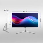 FRONTECH (54.61cm, LED, FHD 1920x1080,100Hz, White, 3500R Curved, Bezel Less Design, HDMI & VGA Ports Monitor (MON-0079C) - Image 6