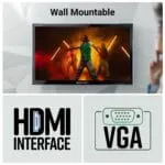 ZEBRONICS Zeb-V19Hd 18.5 Inch (46.99 Cm) Led Monitor with Supporting Hdmi, Vga Input, Hd 1366 X 768 Pixels, 16.7M Colors, Glossy Panel, Slim Design & Wall Mountable, Black - Image 6