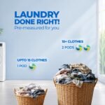 4-in-1 Dissolvable Magic Laundry Capsules -120 Pcs | Bioenzyme Tough Stain Removal | 1 Drop = 15 Clothes | For Front & Top Load Machines | Softens, Brightens & Freshens | No Mess, No Measure - Image 9