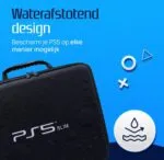 PSS Travel Bag Compatible with PS5 Slim Console and 2 Controller, Cary Cash for PS5 Slim Compatible, Waterproof EVA Hard Protective Bag with Handle Strap for PS5 Slim Accessories Only Bag (Black) - Image 4