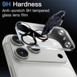 JETech Camera Lens Protector Guard for iPhone 17 Pro, Clear, 3-Pack - Image 4