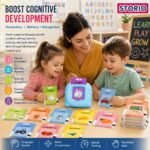 Storio Montessori Talking Flash Cards for Kids 2-5 Years | Rechargeable Educational Learning Toy for Toddlers | Cognitive Language Skills Builder for Boys & Girls | Sound Flashcard Device for Babies - Image 7