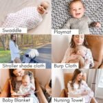 haus & kinder 100% Cotton Muslin Swaddle Wrap for New Born Baby | Pack of 5 (100×100 cm) | Baby Blanket & Swaddles for Newborn | Nautical Collection - Image 8