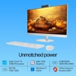 HP AIO, 13th Gen Intel Core i3-1315U,(8GB DDR4,512GB SSD) 300 nits, Anti-Glare, 23.8inch(60.5cm) FHD, Win11, M365, Office24, Shell White, 5.27kg, FHD IR Camera w/Privacy Shutter, 24-cr0905in/cr0550in - Image 2