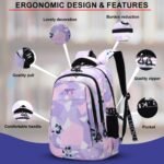 Tinytot 30 Litre, Stylish & Trendy Bag Water Resistant High Storage Heart Star Printed School Backpack College Backpack Travel Backpack Bag for Boys & Girls, 2nd Standard Onwards 18 Inch ; (Blue) - Image 2