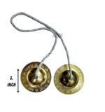 AOKO Khartal Hand Cymbals with 2 Pair of Manjeeras | Traditional Indian Instrument | Kartal Instrument | Ideal for Bhajan | Folk Music | School Performances - Image 3