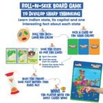 Roll N Seek India Map - Educational Board Game & Puzzle | Learn Indian Sate, Capital and Interesting Facts| State Shaped Puzzle (72 pcs)| Return & Birthday Gift for Boys & Girls Age 6-12 yrs - Image 5