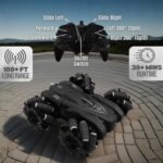 Remote Control Drift Stunt Car 4WD | 360° Rotating | DualSided Climbing | High-Speed Tumbling | Rechargeable Stunt Car | C-Type Charging | Remote Control Car for Kids | Made in India. (Black) - Image 7
