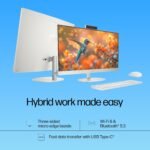 HP AIO, 13th Gen Intel Core i3-1315U,(8GB DDR4,512GB SSD) 300 nits, Anti-Glare, 23.8inch(60.5cm) FHD, Win11, M365, Office24, Shell White, 5.27kg, FHD IR Camera w/Privacy Shutter, 24-cr0905in/cr0550in - Image 8