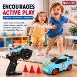 Storio Punto Mini RC Car 1:64 Scale, 2.4GHz Remote Control Car with Drift & Grip Modes, Dual Speed, LED Lights, 100m Range, Rechargeable RC Drift Car for Kids Boys Girls & Adults - Image 6