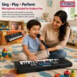 Storio Kids Piano Keyboard with Mic | 37 Keys, 8 Rhythms, 8 Tones & 6 Demo Songs | Electronic Musical Toy for Boys & Girls Age 2-5 | Educational & Recording Keyboard for Beginners - Image 3