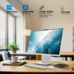 Lenovo IdeaCentre AIO Intel Core i5-13420H 27" FHD (24GB RAM/1TB SSD/Win11/Microsoft 365 Basic + Office Home 2024/3Wx2 Harman/Wireless EOS Keyboard & Mouse,Grey), F0HM00W6IN All-in-One Desktop - Image 4