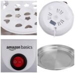 amazon basics Electric Egg Boiler | 350 Watt | Boils Upto 7 Eggs | Automatic Operation, 3 Boiling Modes | Overheat Protection | Stainless Steel Heating Plate, Measuring Cup | 75ml | Plastic | White - Image 4