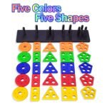EITHEO Geometric Angle Blocks for Kids | 26 Pcs Montessori Sorting & Stacking Educational Toy | Colorful Shape Sorter Puzzle for Toddlers 1-3 Years | Learning Activity Toy for Boys & Girls - Image 5