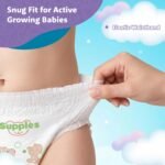 Amazon Brand - Supples Premium Baby Diaper Pants | 42 Baby Diapers | XXL | 15-25 Kg | 12 Hrs Absorption | Cushiony Cotton Soft Fabric | Phthalates-Free | Triple Leak Guard - Image 8