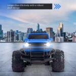 popsugar Off Roader Rechargeable Remote Control Car | RC Car Monster Truck | 4 Headlight Modes | Lithium Battery | C-Type Charging | 2.4GHz Remote Controller | Made in India, Blue - Image 6