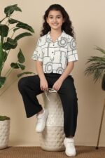 Fashion Dream Girls Cotton Blend Embroidered Co-Ord Set|Coord Set|Combo Set|Kids Clothes for Girls - Image 7