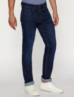 Peter England Men's Tapered Fit Mid Rise Classic Tape Stretchable Twill Jeans - Image 3