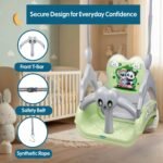 Amazon Brand - Supples Baby Swing for Kids | Non-Toxic Plastic | Indoor & Outdoor Use | Adjustable Design with Safety Belt | Age 6 Months to 4 Years | Green & Grey - Image 6