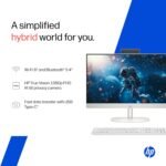 HP All-in-One, AMD Ryzen 7 7730U (16GB DDR4, 512GB SSD) IPS, Three-Sided, Micro-Edge, Anti-Glare, FHD, 23.8''(60.5 cm), Win 11 Home, Office 24, 5.27kg, FHD IR Camera, 24-cr0023in - Image 4