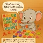 Novo Baby Wooden Learning Educational ABCD Board for Kids, Activity Toys for Toddlers & Preschoolers | ABCD Puzzle Set | Puzzle Toys for 2 Years Old Boys & Girls (Alphabets, Numbers & Shapes) - Image 2