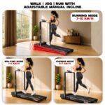 PowerMax Fitness Walkpad 3HP Compact Motorized Treadmill for Home-Office Use with Remote Control, Walking Pad for Max User 110Kg,Top Speed 10Km/H,1000X400Mm Running Deck,LED Display,iPad Holder,Black - Image 10
