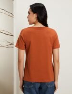 Symbol Premium Women's Super Soft Cotton Round Neck Solid T-Shirt (Stylish | Regular Fit) (Available in Plus Sizes) - Image 2
