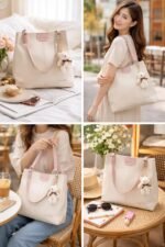 AESTHETIC Women’s Shoulder Handbag | Elegant PU Leather Tote with Chain Strap | Stylish Daily Use Purse for Office, College & Casual Outings-T-06 - Image 2