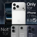 JETech Slim Case for iPhone 17 Pro, Clear - Image 2