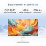 ASUS V440 (2026),i3-14th Gen,Intel Core 3 100U,Intel iGPU,8GB/256GB,FHD,23.8"(60.45 cm),Win 11,M365 Basic(1Y),Office 24,White,5.46 kg,V440VAB-KWC3006WS,with Wireless Keyboard & Mouse,All in One PC - Image 2