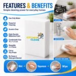 Kitchen Clean® Magic Eraser Sponge, Pack of 2 | Wall & Kitchen Stain Remover, Bathroom Tile Cleaner, Pencil Marks & Lime Scale Cleaner - Image 7