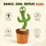 Toy Imagine Rechargeable Talking Cactus Toy for Kids - Musical Dancing, Speaking Cactus Toy for Babies – Educational Talking Toy for Baby Boys & Girls (0-3 Years) – Speaking, Repeating for Toddlers - Image 5