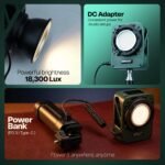 HIFFIN HF-150 RGB Wonder Series LED Video Light 150W with Cooling Fan | Bi-Color 2700K–6500K | 18300 Lumens High Output | CRI 95+ | 1%-100% Dimmable Studio Light for Photography & Videography - Image 4