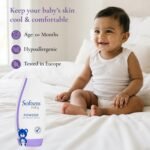 Softsens Baby Powder 200g each (Pack of 2 x 200g) | Ideal For New Borns and Infants | Mild Scent with Clove Leaf Oil | Absorbs Excess Moisture, Reduces Chafing | Dermatalogically Tested & Paraben, SLS & SLES Free - Image 2