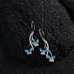 Clara 925 Silver Butterfly Pendant Earring Chain Bracelet Ring for Women - Image 7