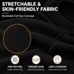 Allextreme Dryfit Full Face Mask with Enhanced UV Sun Wind & Dust Protection for Riding, Skiing, Cycling & Hiking | 9-in-1 Balaclava Helmet Liner Anti-Pollution Bandana for Men & Women Riders (Black) - Image 5