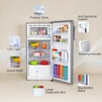 Haier 165 L 1 Star Direct Cool Single Door Refrigerator with Diamond Edge Freezing Technology, Easy Clean Back, Large Vegetable Box (HED-171MSA-P, Moon Silver, 2026 Model) - Image 8