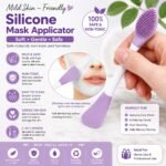 Skin Care Kit for Women – Jade Roller & Gua Sha Set, Ice Roller, Silicone Face Cleansing Brush, Acne Pimple Patches, Face Mask Brush | 6-in-1 Anti-Aging Skin Care Gift Set | Birthday Gift for Her - Image 7
