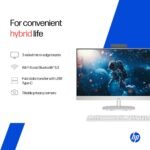 HP All-in-One, 13th Gen Intel Core i3-1315U (8GB DDR4, 512GB SSD) IPS,300 nits, Anti-Glare, FHD, 27''(68.6cm), Win11, M365* Office 24, Shell White, 6.42kg, FHD IR tilt Camera, 27-cr0902in/cr0906in - Image 5
