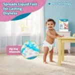 Amazon Brand - Supples Premium Baby Diaper Pants | 78 Baby Diapers | Small | 4-8 Kg | 12 Hrs Absorption | Cushiony Cotton Soft Fabric | Phthalates-Free | Triple Leak Guard - Image 3