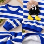 Googo Gaaga Striped SweatShirt with Denim Pant for Boys - Cotton Clothing Set for Baby Boy | Soft Fabric Full Sleeves Sweat Shirt | Regular Fit Kids Outfit | Teddy - Image 5