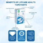 Lyfcare Open Tape Adult Diaper, Tape style (XL) - 60 Units (Pack of 6) - Image 4