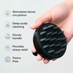 Cureskin Head Massager with Medical-Grade Silicone Bristles | Hair Massager for Hair Growth | Scalp Massager Shampoo Hair Brush, Exfoliating, Oil Massage, Anti-Dandruff - Image 3