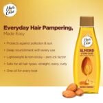 Hair & Care Almond, Vitamin E & B5 Non-Sticky Hair Oil - 500ml | Up to 90% Less Hair Fall | Frizz Control | Smooth & Glossy Hair - Image 8