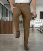 Mehrang Men's Stretchable Stretchable Formal Pant Trousers | Stylish Slim Fit Men's Wear Trousers for Office or Party | Polycotton Knitted Fabric - Image 3