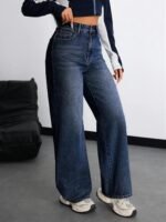 Nifty Women's Denim Stretchable High Waist Baggy Jeans for Women - Image 6
