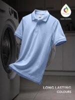 XYXX Accent Men's Solid Cotton Polo T Shirt | Collar Tshirts | Half Sleeves | Solid-Slim Fit - Image 2