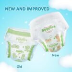 Amazon Brand - Supples Premium Baby Diaper Pants | 16 Baby Diapers | Medium | 7-12 Kg | 12 Hrs Absorption | Cushiony Cotton Soft Fabric | Phthalates-Free | Triple Leak Guard - Image 6